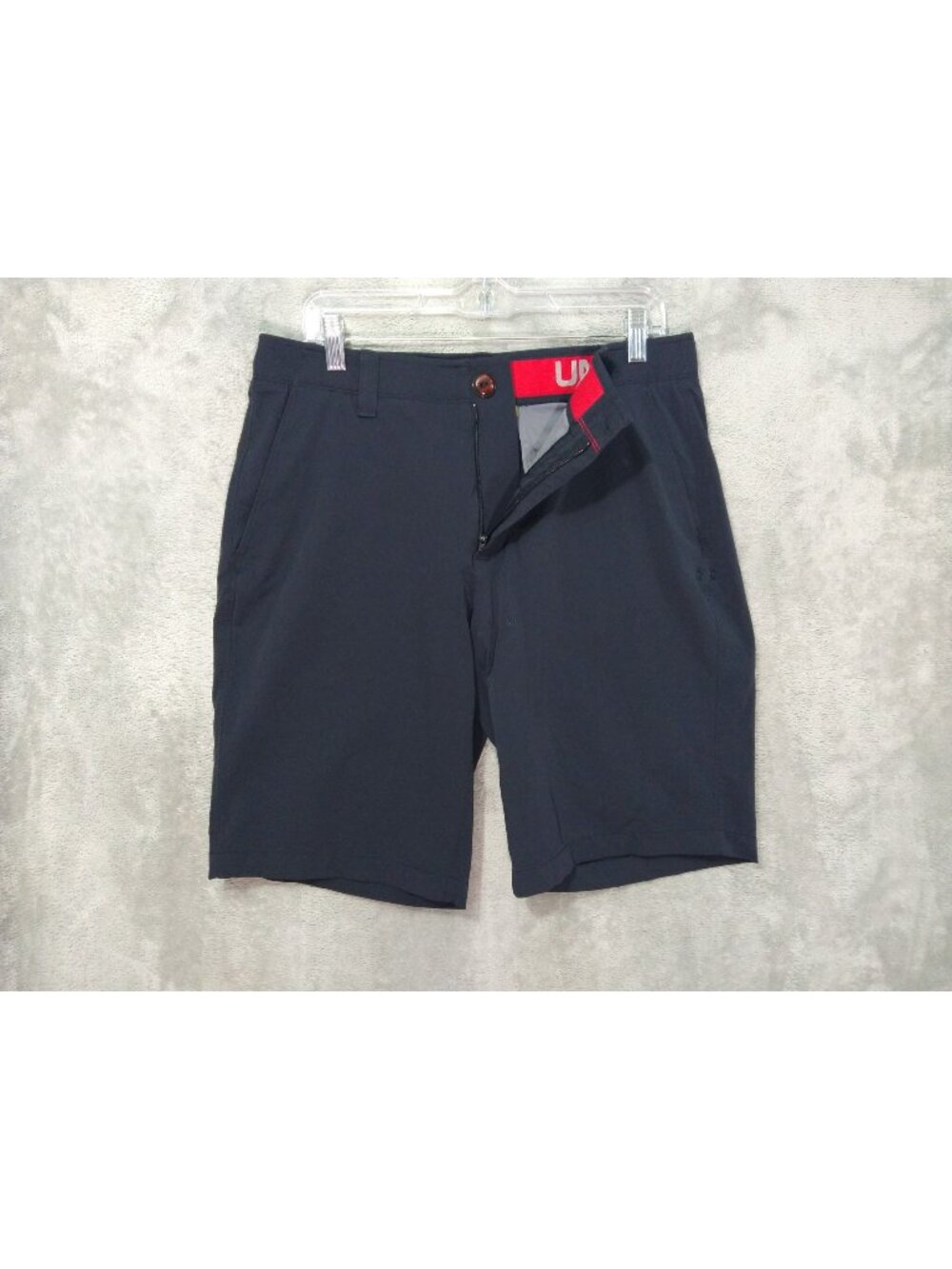 Under Armour Shorts Mens 34 Black Match Play Golf HeatGear Performance Stretch
